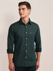 U.S. Polo Assn.spread collar Long Sleeves Printed Casual Shirt