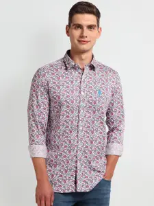 U.S. Polo Assn. Denim Co. Slim Fit Floral Printed Casual Shirt