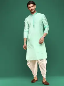 Sangria Mandarin Collar Long Sleeves Straight Kurta