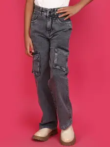 V-Mart Girls Regular Fit Mid Rise Cotton Jeans