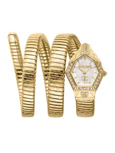 Just Cavalli Women Wrap Around Straps Analogue Automatic Watch JC1L304M0025
