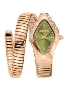 Just Cavalli Women Wrap Around Straps Analogue Automatic Watch JC1L306M0055