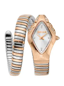 Just Cavalli Women Bracelet Style Straps Analogue Automatic Watch JC1L306M0075