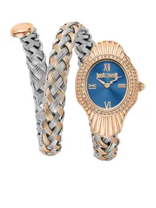 Just Cavalli Women Stainless Steel Bracelet Style Straps Analogue Watch JC1L305M0065