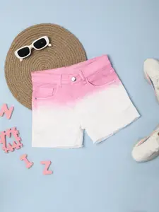 V-Mart Girls Ombre Cotton Denim Shorts