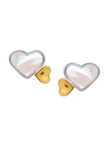 LeCalla Gold-Plated 925 Sterling Silver Contemporary Studs Earrings