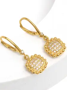 LeCalla 925 Sterling Silver Gold-Plated Contemporary Drop Earrings