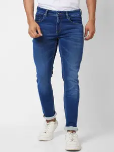 SPYKAR Men Skinny Fit Clean Look Low-Rise Heavy Fade Cotton Jeans