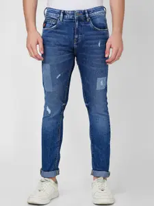 SPYKAR Men Tapered Fit Low Distress Heavy Fade Stretchable Jeans