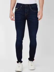 SPYKAR Men Skinny Fit Low-Rise Light Fade Stretchable Cotton Jeans