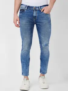 SPYKAR Men Tapered Fit Mildly Distressed Heavy Fade Stretchable Jeans