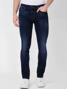 SPYKAR Men Comfort Relaxed Fit Clean Look Mid Rise Cotton Jeans