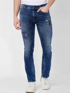 SPYKAR Men Mid-Rise Mildly Distressed Heavy Fade Stretchable Cotton Jeans