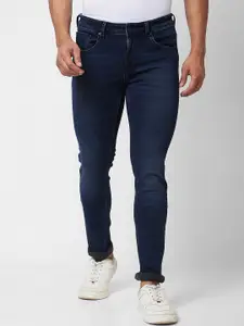SPYKAR Men Skinny Fit Clean Look Low-Rise Light Fade Cotton Jeans