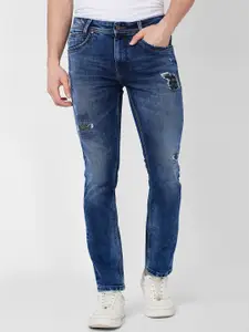 SPYKAR Men Mildly Distressed Heavy Fade Whiskers Cotton Jeans