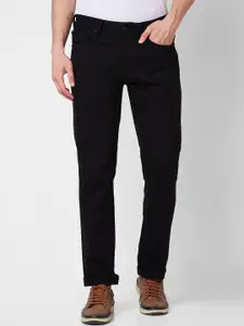 SPYKAR Men Comfort Relaxed Fit Clean Look Mid Rise Cotton Jeans