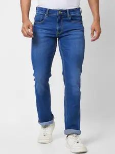 SPYKAR Men Mid-Rise Bootcut Light Fade Stretchable Jeans