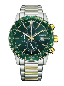 Citizen Men Patterned Dial Bracelet Style Straps Analogue Watch AN3689-55X