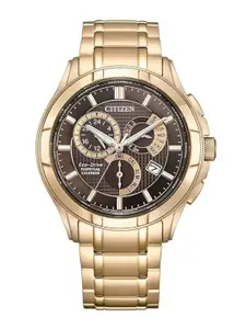 Citizen Men Printed Stainless Steel Bracelet Style Straps Analogue Watch BL8163-50X