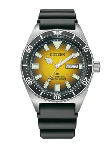Citizen Men Embellished Dial & Bracelet Style Straps Analogue Watch NY0120-01X