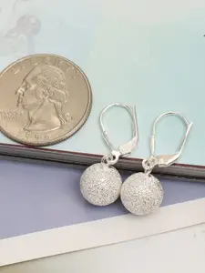 LeCalla Rhodium Plated Contemporary Drop Earrings