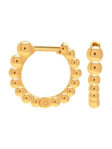 LeCalla 925 Sterling Silver Gold-Plated Circular Hoop Earrings