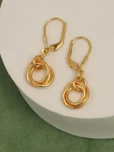LeCalla Gold-Plated 925 Sterling Silver Contemporary Drop Earrings
