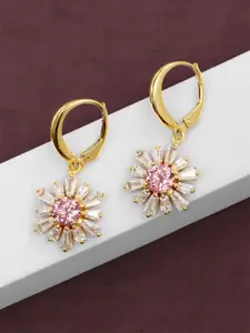 LeCalla Gold Plated Contemporary Hoop Earrings