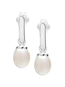 LeCalla 92.5 Sterling Silver Rhodium-Plated Contemporary Drop Earrings