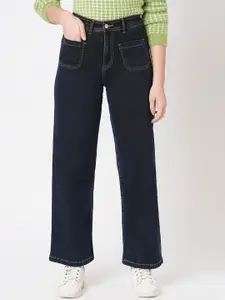 Kraus Jeans Women Wide Leg High-Rise Clean Look Jeans