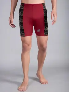 Apraa & Parma Men Printed Slim-fit Swim Shorts