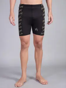 Apraa & Parma Men Slim Fit Printed Swim Shorts