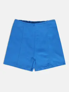 MINI KLUB Girls Mid Rise Pure Cotton Shorts