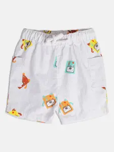 MINI KLUB Boys Conversational Printed Cotton Regular Shorts