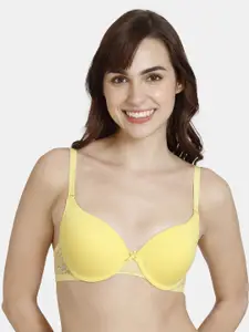 Zivame Medium Coverage Underwired Heavily Padded Push-Up Bra With All Day Comfort