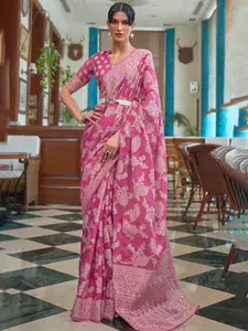 koram design Woven Design Chikankari Cotton Saree