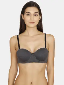 Zivame Medium Coverage Underwired Lightly Padded Push-Up Bra With All Day Comfort