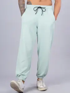 PRONK Men Mid-Rise Loose-Fit Cotton Joggers