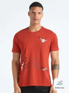 Flying Machine Graphic Printed Cotton T-shirt