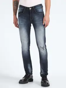 Flying Machine Men Skinny Fit Clean Look Heavy Fade Stretchable Jeans