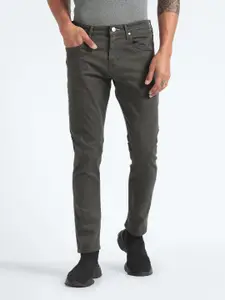 Flying Machine Men Tapered Fit Mid Rise Clean Look Stretchable Jeans