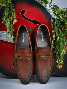 Regal Men Textured Leather Formal Slip-On Shoes