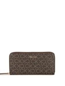 Calvin Klein Women Printed Zip Around Wallet