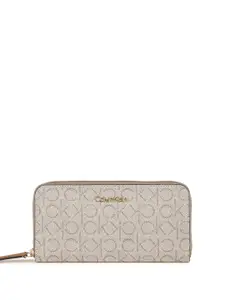 Calvin Klein Women Printed Zip Around Wallet