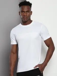 Calvin Klein Jeans Brand Logo Embellished Round Neck Short Sleeves Cotton Slim Fit T-shirt