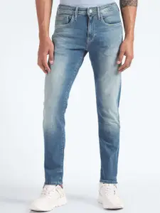 Flying Machine Men Tapered Fit Heavy Fade Stretchable Jeans