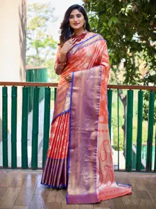 Kandora Woven Design Zari Tissue Banarasi Saree