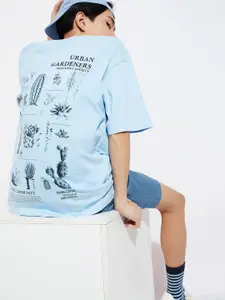 max URB_N Graphic Printed Pure Cotton Oversized T-shirt