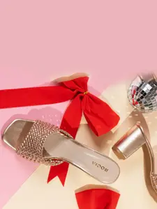 Rocia Embellished Block Heels