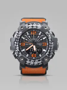 CARLINGTON Men Endurance Analogue and Digital Multi Function Watch 9103 Orange